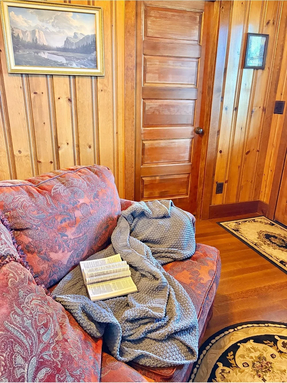 Threshold Gray Knit Throw Blanket